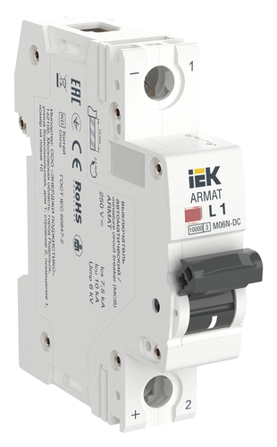 Автоматический выключатель Armat M06N-DC 1P L 1А IEK