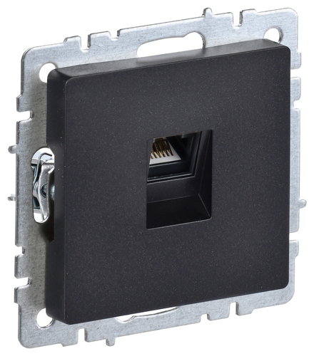 BRITE Роз. комп. RJ45 кат.6 РК11-БрЧ черн. IEK