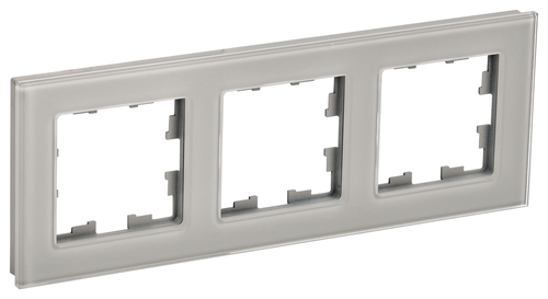 Рамка 3 поста IEK BRITE, дымчатый, BR-M32-G-K30