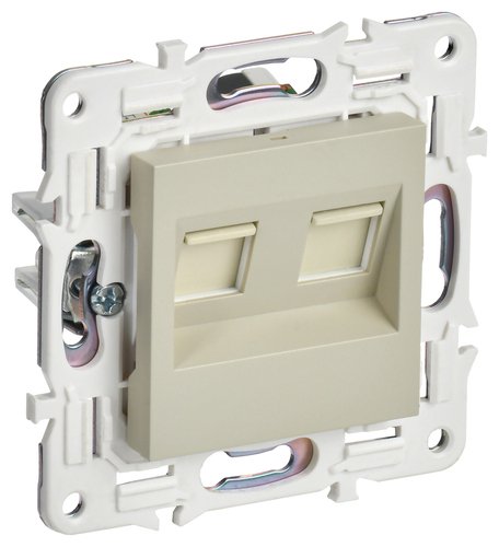 SKANDY Роз. комп. 2-ая RJ45 кат.5E SK-K03B беж. IEK