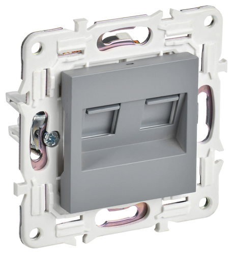 SKANDY Роз. комп. 2-ая RJ45 кат.6 SK-K04Gr сер. IEK