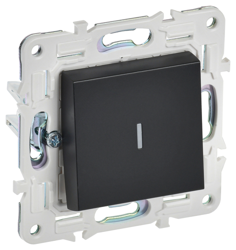 SKANDY Выключ. 1-кл. с инд. 10А SK-V07Bl черн. IEK