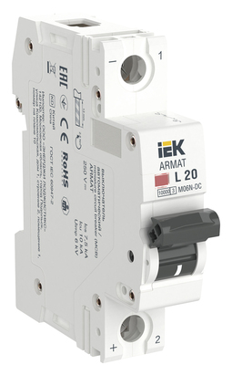 Автоматический выключатель Armat M06N-DC 1P L 20А IEK
