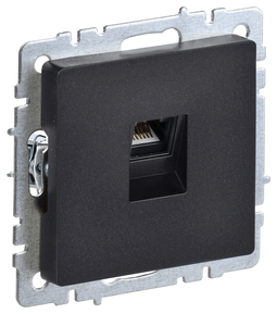 BRITE Роз. комп. RJ45 кат.6 РК11-БрЧ черн. IEK