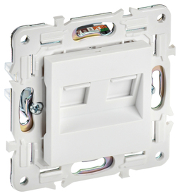 SKANDY Роз. комп. 2-ая RJ45 кат.6 SK-K04W арк. бел. IEK