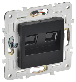 SKANDY Роз. комп. 2-ая RJ45 кат.6 SK-K04Bl черн. IEK