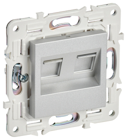 SKANDY Роз. комп. 2-ая RJ45 кат.6 SK-K04S сереб. IEK