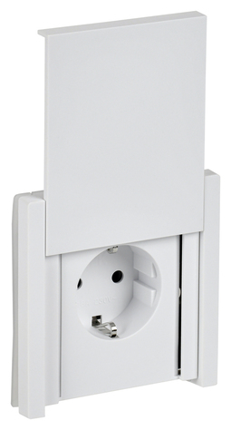 FORTE&PIANO Роз. с з/к/ш с кр. б/к 16А IP44 FP219 бел. IEK