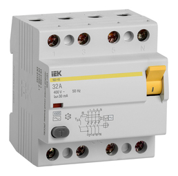 УЗО IEK ВД1-63 4P 32А, 30 мА (AC), MDV10-4-032-030